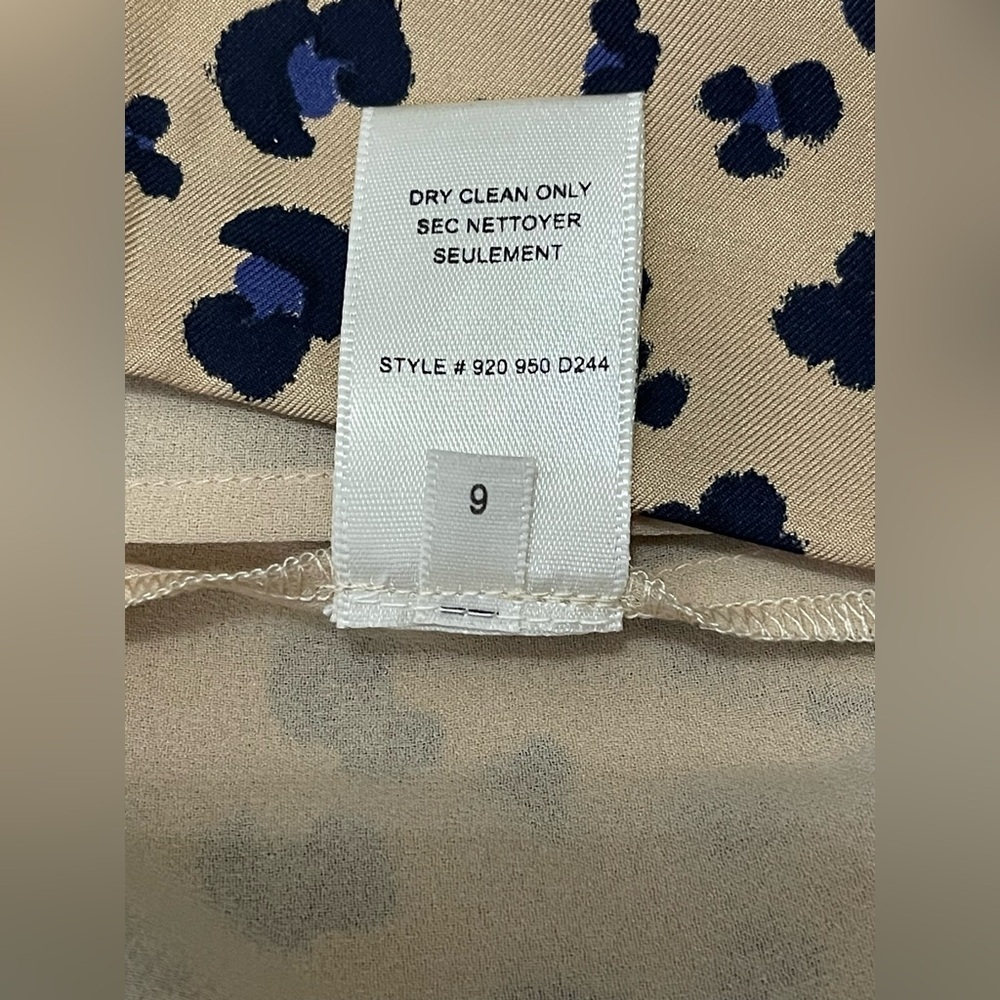 REBECCA TAYLOR Cheetah-Print Blouson Silk Dress NWT Size 6 - Picture 11 of 12